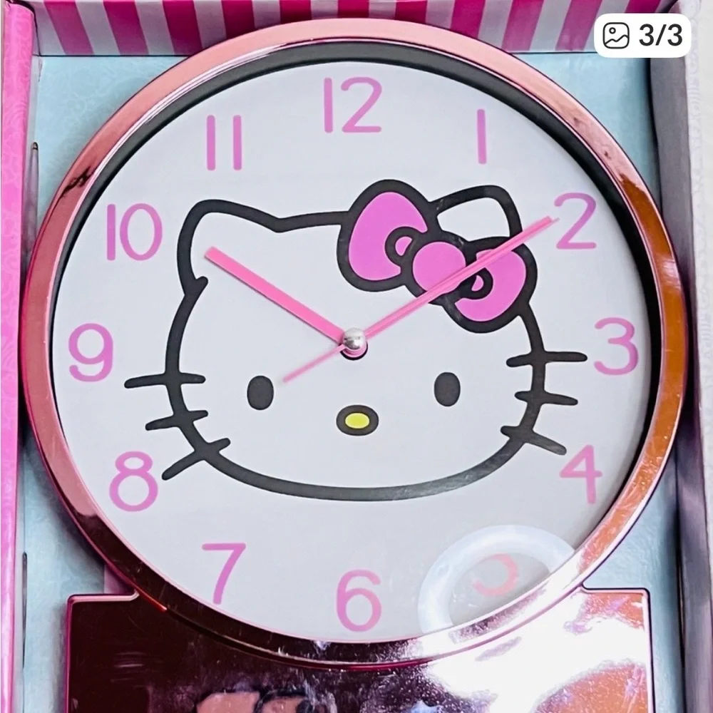 2-1 NEW Sanrio Hello Kitty & Friends backpack Mini ++Kitty desk clock